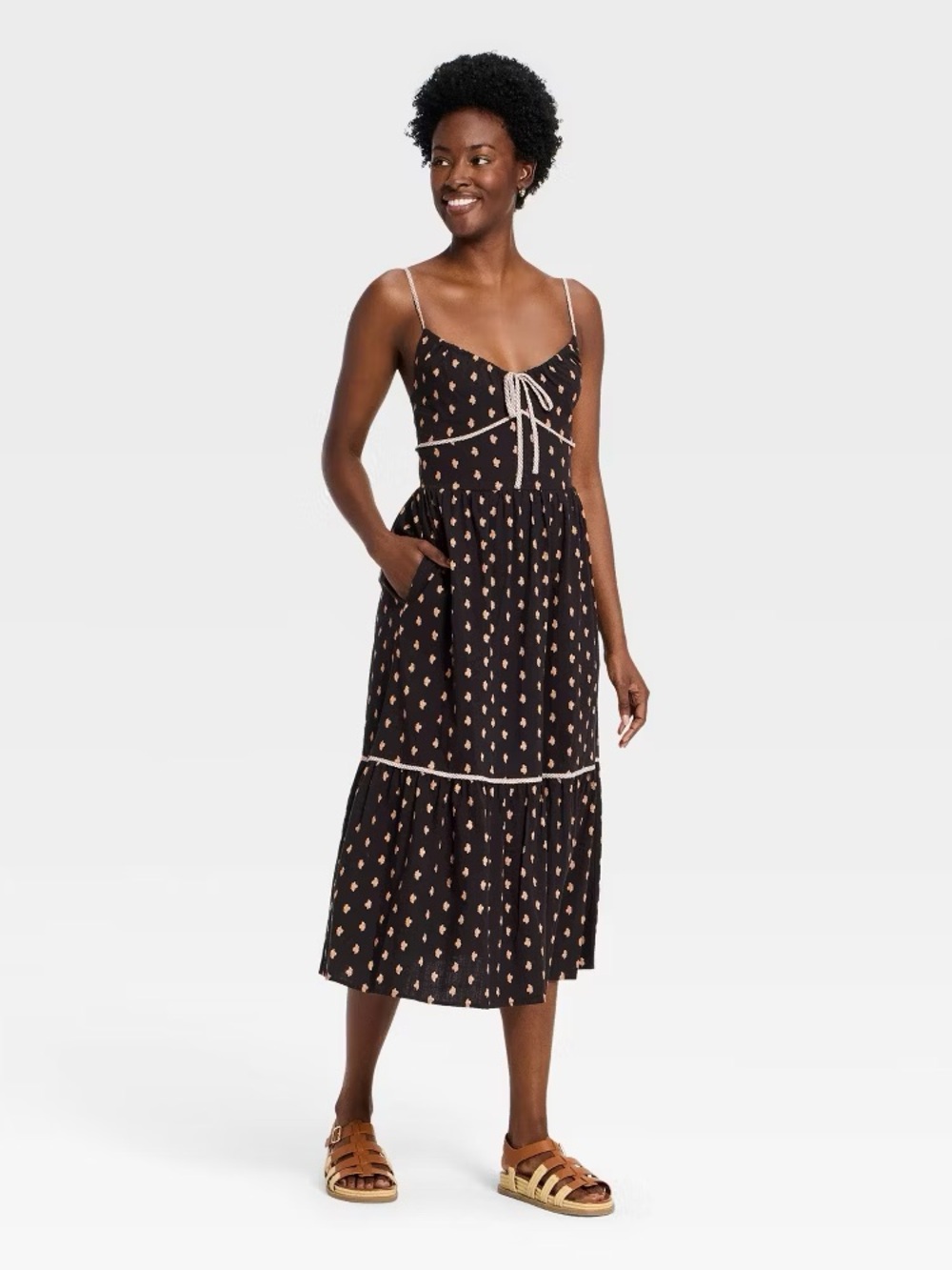 Universal Thread Printed Cotton Sundress — Size S